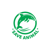 Save Animals Emblem for Road Safety